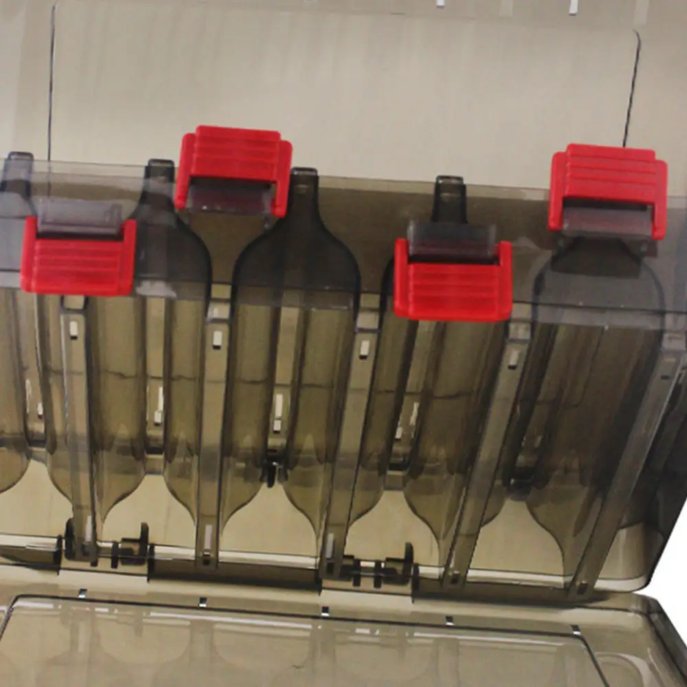 

Double Side Fishing Lure Tackle Box 10 Compartments Storage Case High Strength Box Fishing Accessories