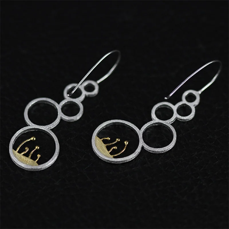 Женские серьги-подвески INATURE серьги из стерлингового серебра 925 пробы с цветком в