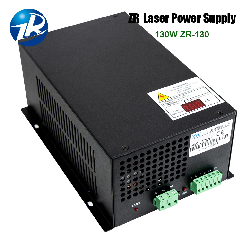 Zurong 130W CO2 лазерный Питание ZR 130 MYJG 110V/220V для лазерную трубку высокого Напряжение