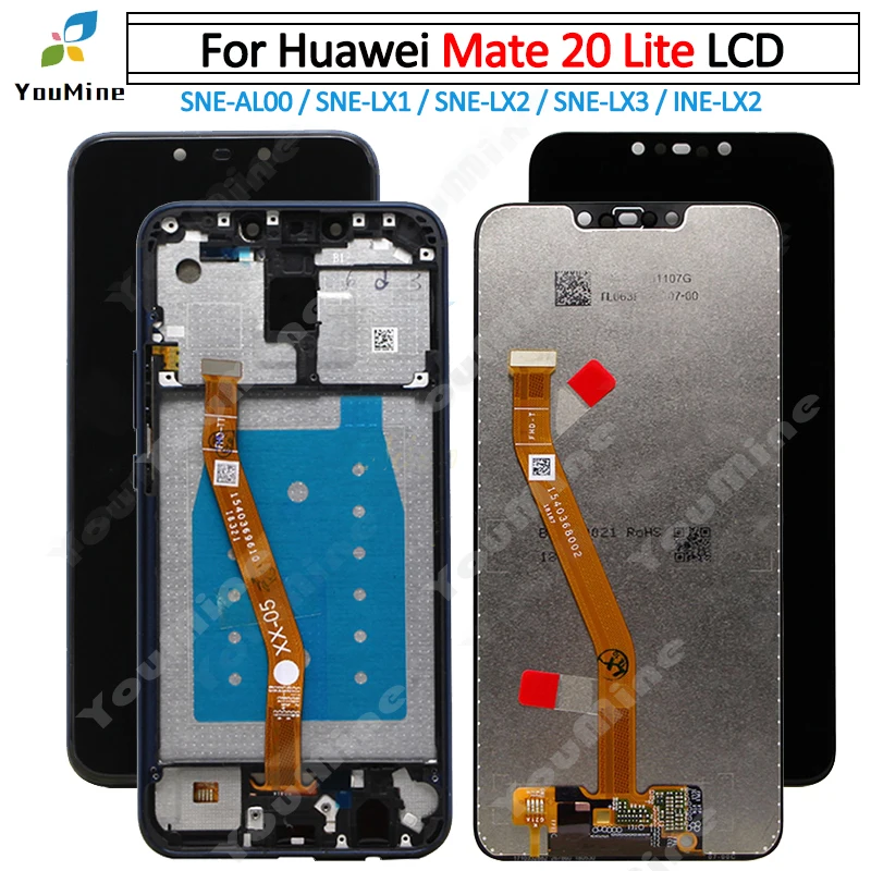 ЖК-дисплей для Huawei mate 20 lite сенсорный экран дигитайзер монитор в сборе Замена |