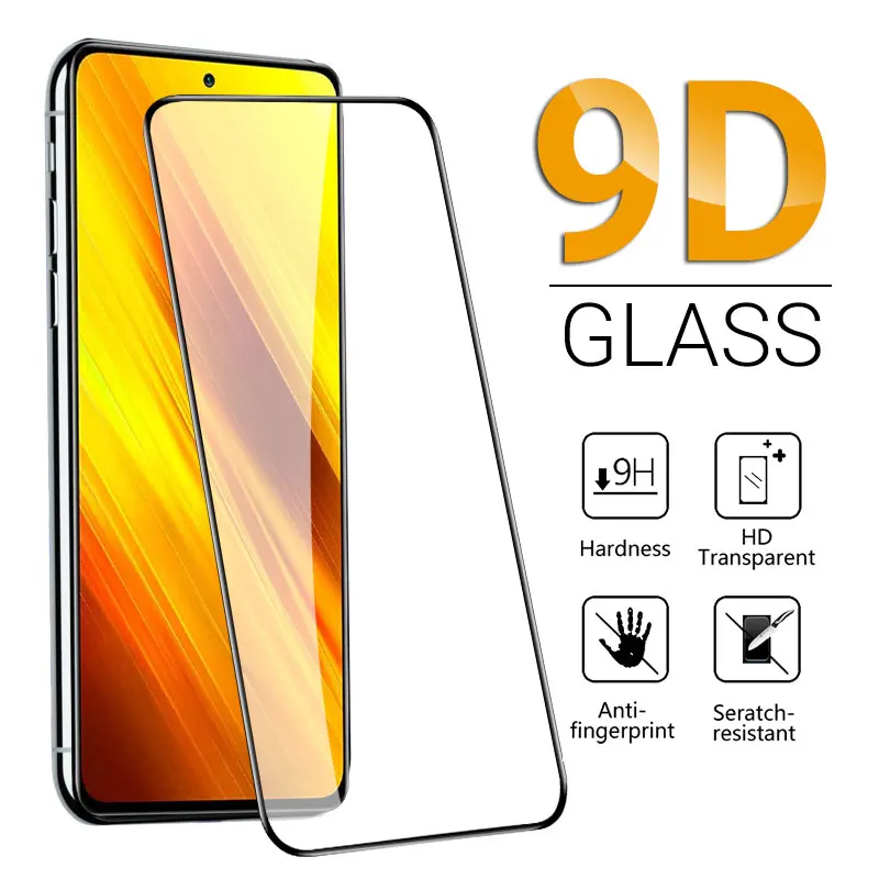 

Full Screen Tempered Glass For Poco X3 Pro Protective Glass For Xiaomi Poco X3 NFC M3 Pro F3 F2 Pro C3 X2 M2 Pro Protector Film