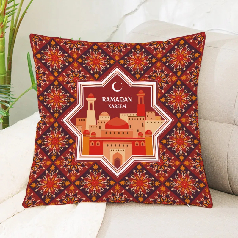 45*45 см наволочка для домашнего декора фланелевая Подушка Рамадан Чехол Спальня