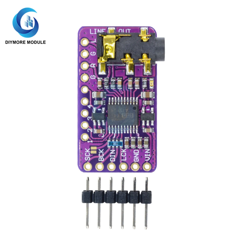 Интерфейс I2S PCM5102A DAC декодер GY-PCM5102 модуль плеера для платы формата Raspberry Pi pHAT