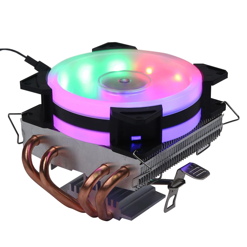 

Copper Tubes Fans CPU Cooler LED CPU Cooling Fan PWM Silent CPU Cooler LGA/2011/115X/775/AMD 3Pin PC CPU Cooling Radiator r20