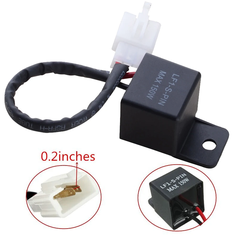 Мотоцикл 2 Pin 12V сигнал скорости Управление РЕЛЕ Светодиодный поворотники