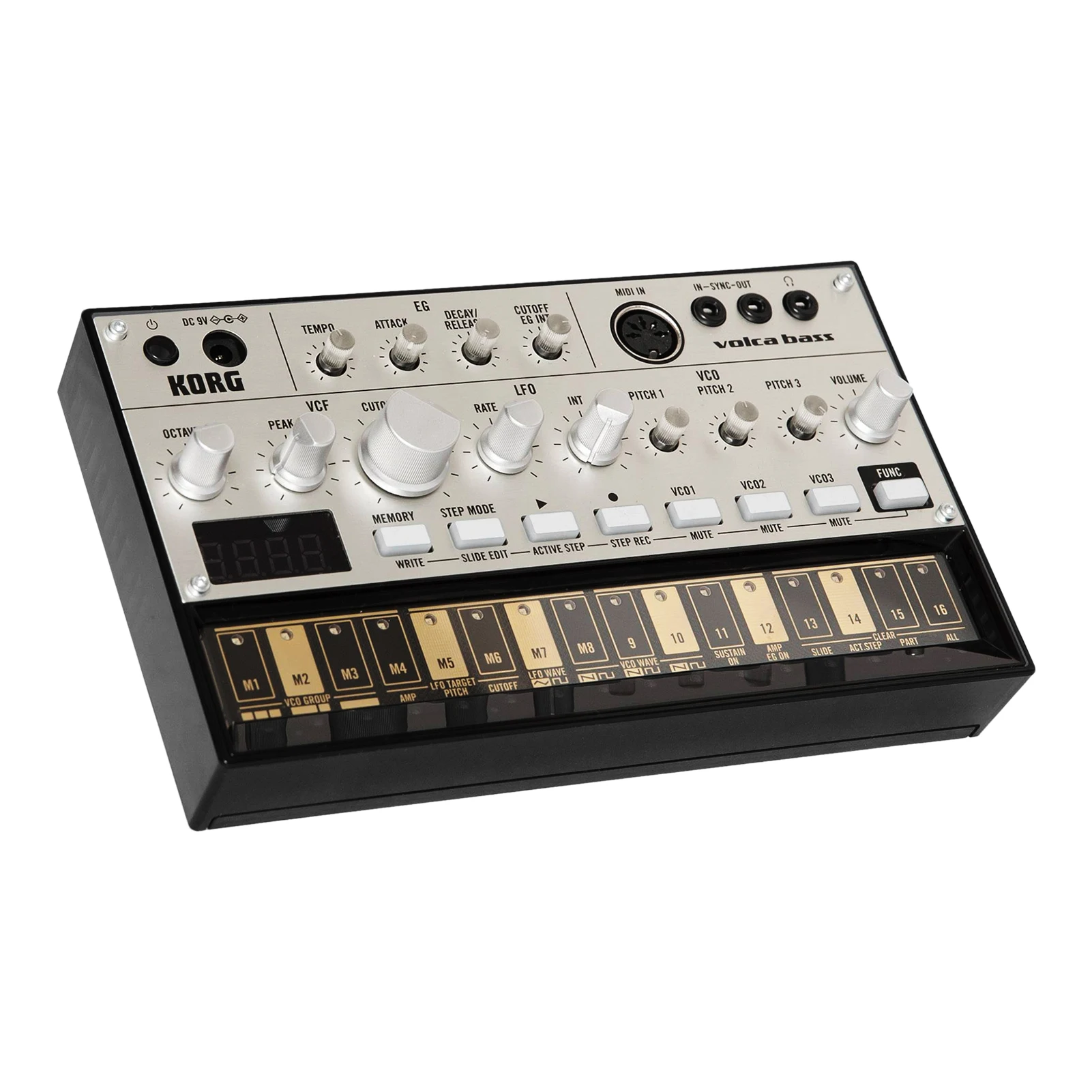 Аналоговый басовый аппарат KORG VOLCA 16 кнопок шаговый последователь сенсорный