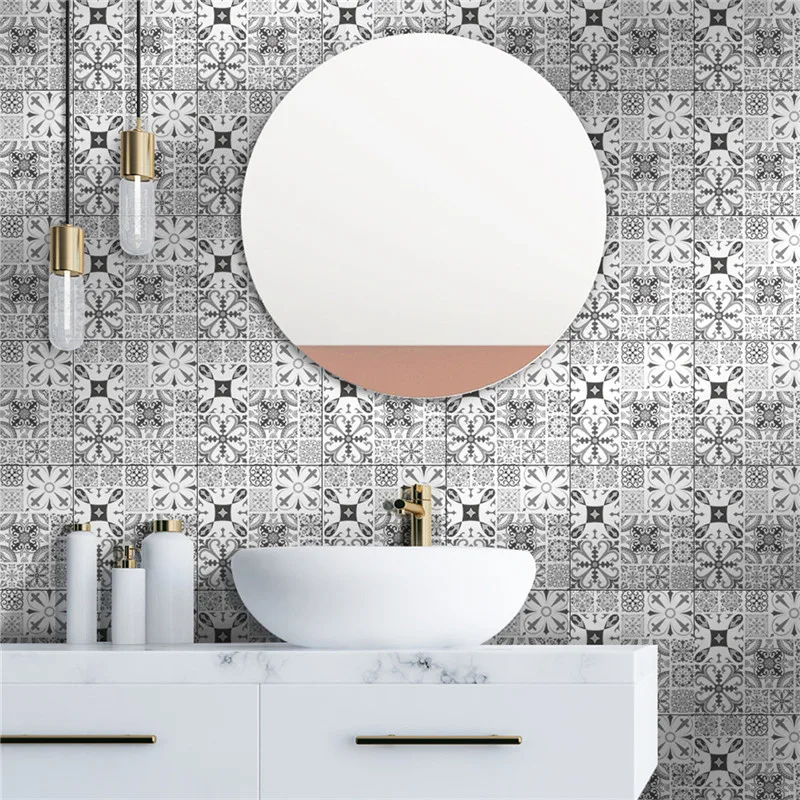 12 шт. водостойкие наклейки на стену в виде цветов |