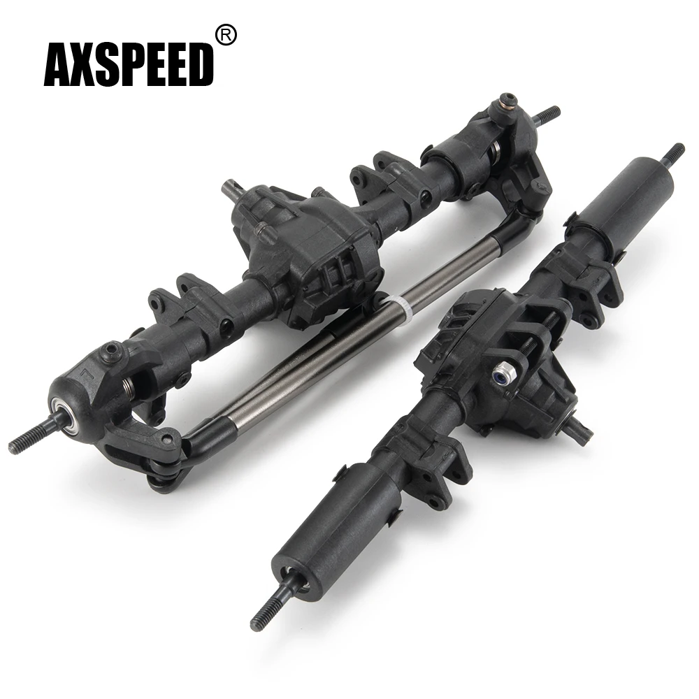 

AXSPEED Nylon Front / Rear Straight Complete Axle for Axial SCX10 II 90046 90047 90027 90028 1/10 RC Crawler Car Upgrade Parts