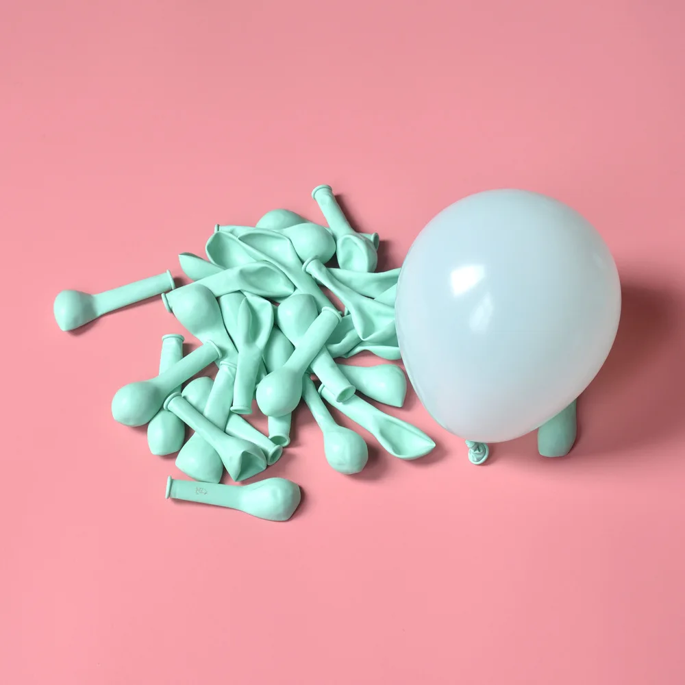 Tiffany Blue Macaron 100 шт 5 дюймов 10 дюймов воздушные шары Макарон Свадьба День Рождения вечерние конфеты Макаруны латексная Арка с воздушными шарами воздушные гелиевые Декор дети Globos - Цвет: Tiffany Blue Macaron
