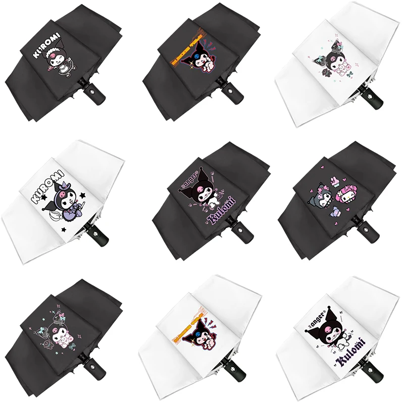 

Зонт от солнца Kuromi мультяшный, милый Автоматический складной солнечный зонт от солнца в японском стиле Ins Kuromi для девочек, подарок на день ро...