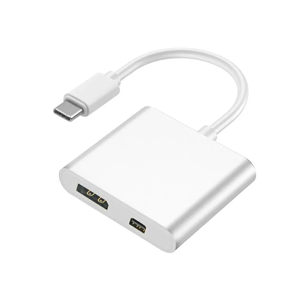 

Type C To DP Mini Hub DP 4K * 2K Two-in-one Docking Station Adapter For Laptop PC For Phone MacBook Hub