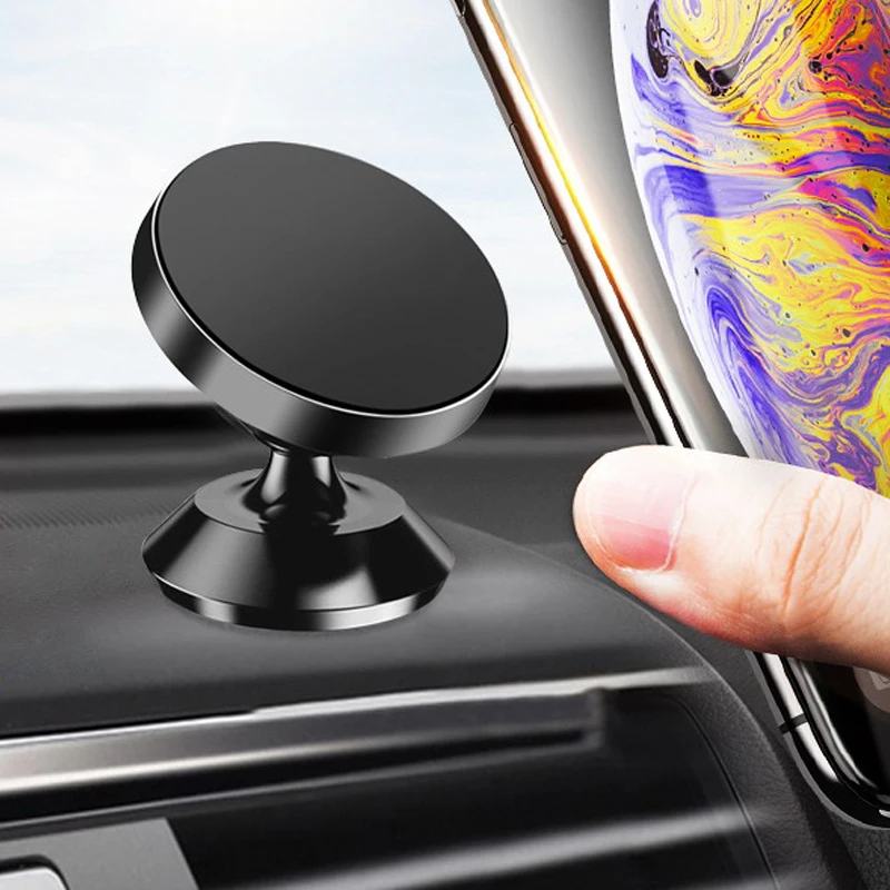 

Mini Car Holder Support GPS Metal Magnet Cell Mount Universal Phone Magnetic Stand For iPhone 11 12 Pro Max Xiaomi 11 Huawei P30