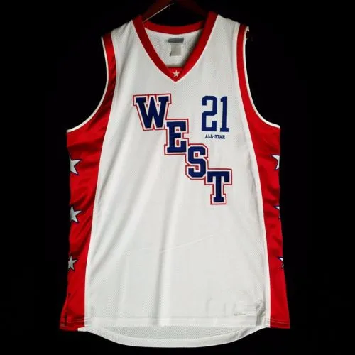 

#21 Kevin Garnett 2004 west all star Game White Basketball Jersey Stitched Custom Any Number Name jerseys