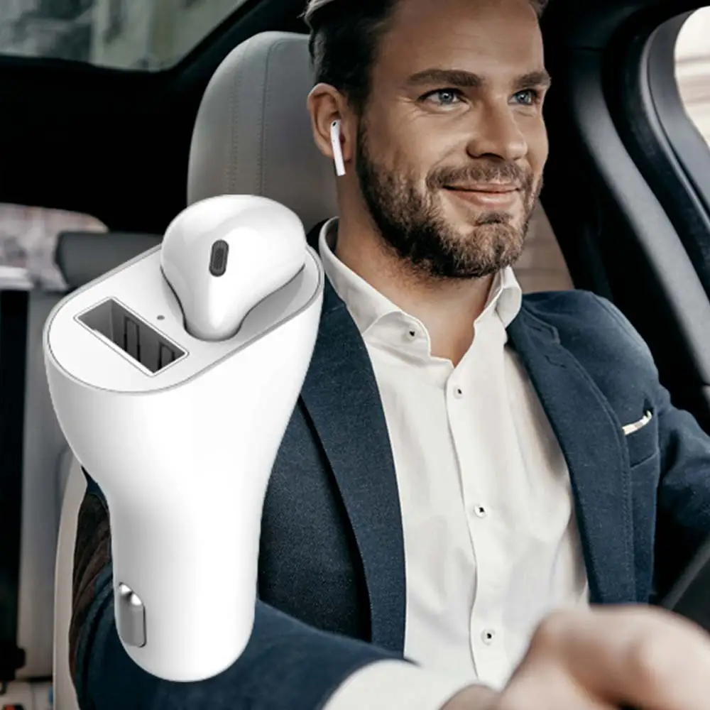 Беспроводные наушники Vehemo зарядное устройство для автомобиля Bluetooth гарнитура с