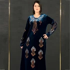 Африканская абайя, мусульманские платья для женщин 2022, традиционная Мода, бархатный бубоу, африканские женские длинные платья, качественные Дашики