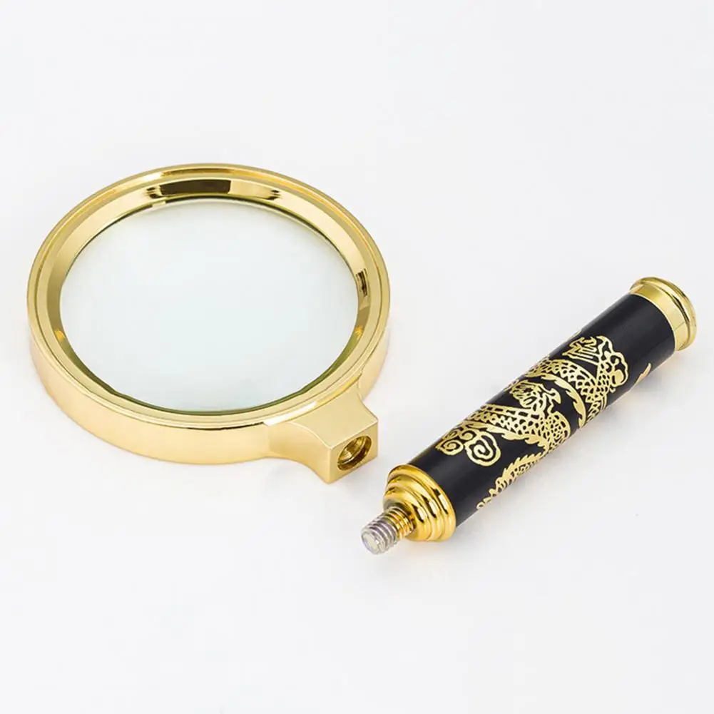 

5X Small Magnifier Good Clarity Portable Fashionable Glossy Ergonomic Design Antique Magnifier for Reading Book Magnifier Glossy
