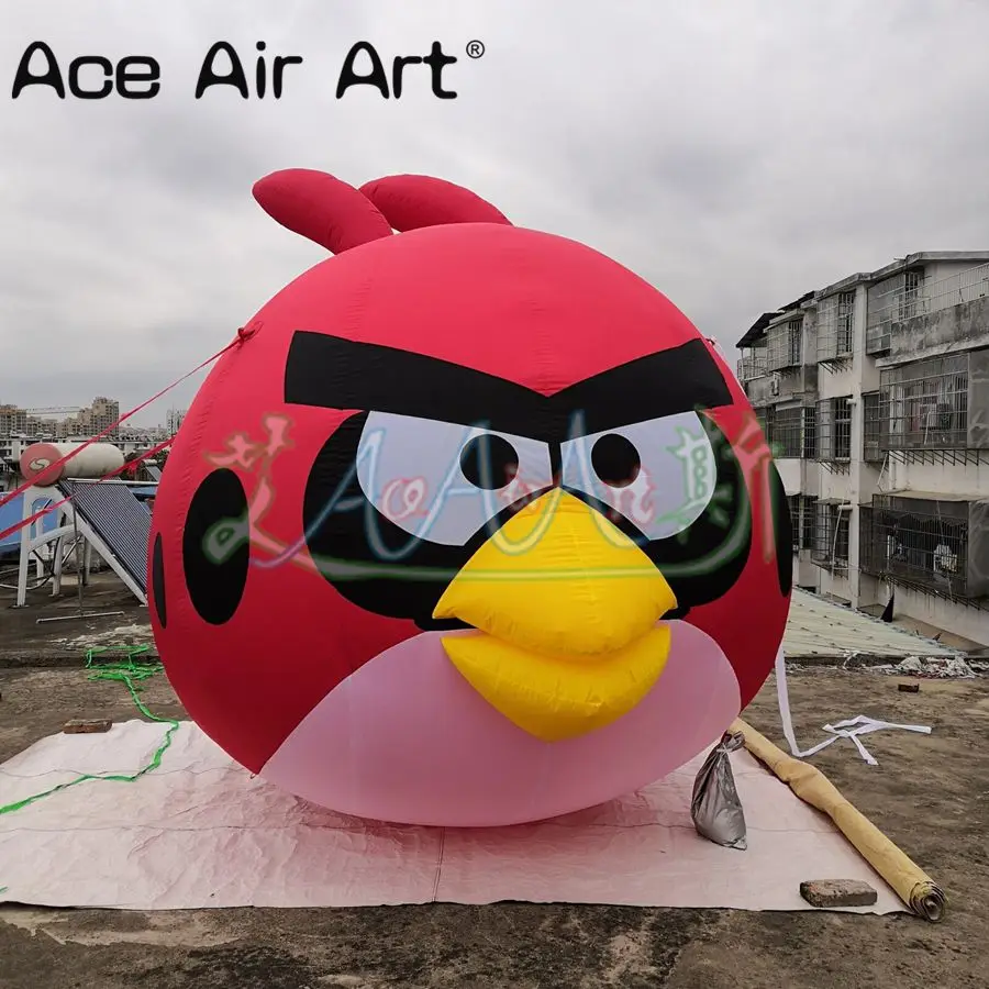 Горячая Распродажа Красный воздушный шар angry bird 3M H милый надувной птицы для