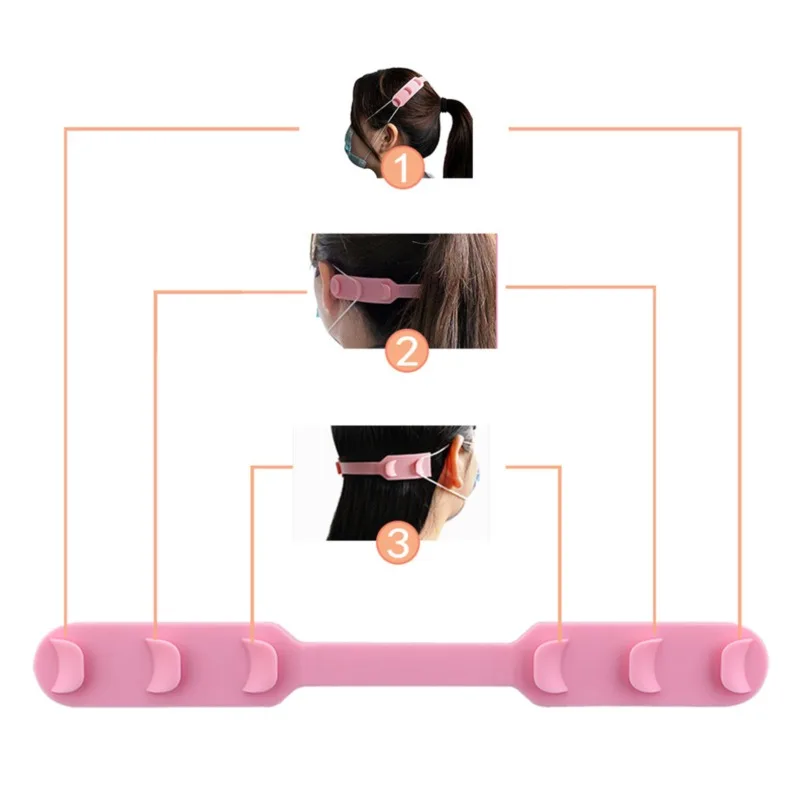 1PC Extension Hook for Masks Headband Anti-slip Ear Protector Grips Creative Silicone Mask Extend Band Mouth Cover Strap Rope - купить по