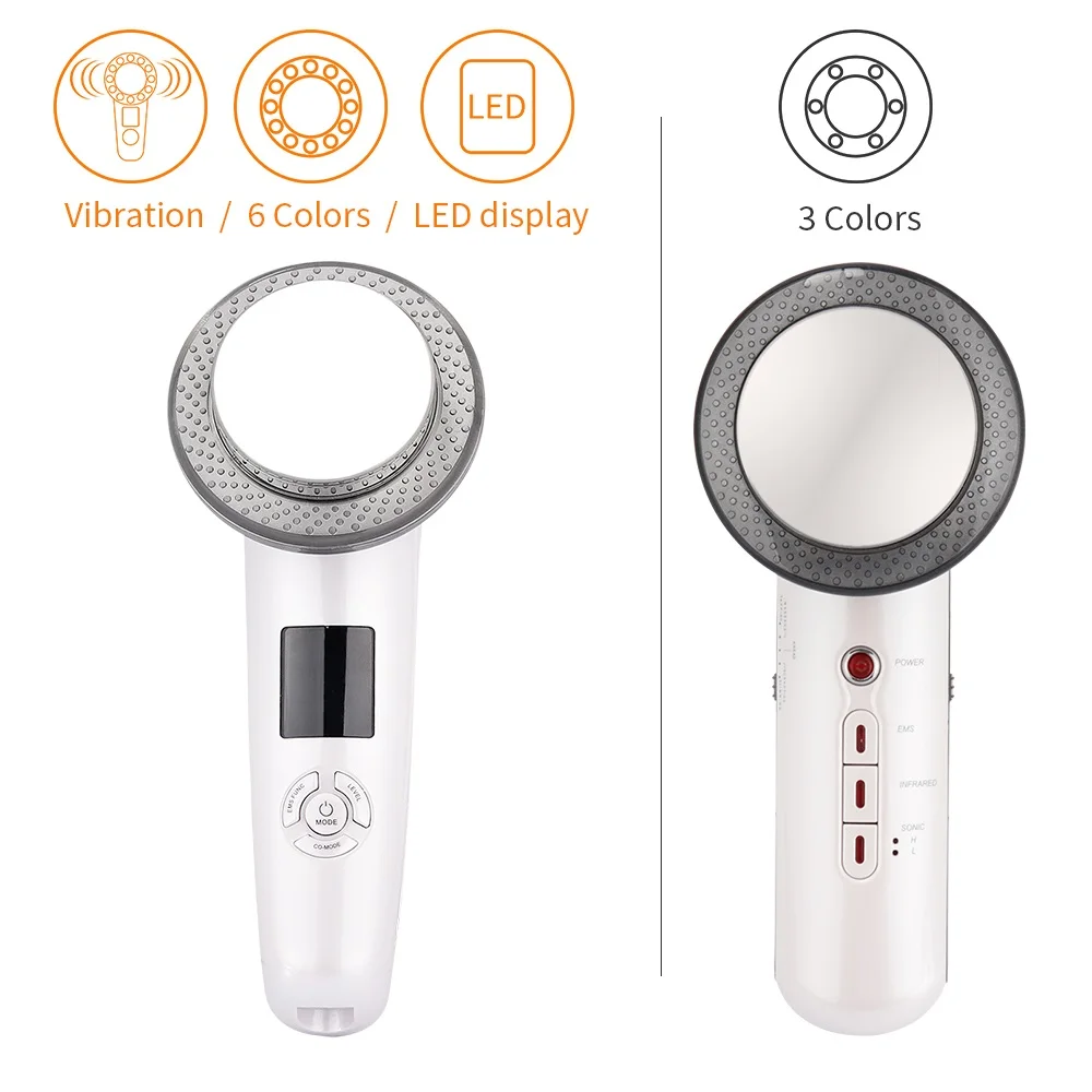 Ультразвуковая кавитация телефон 6 в 1 светодиодный массажер для похудения