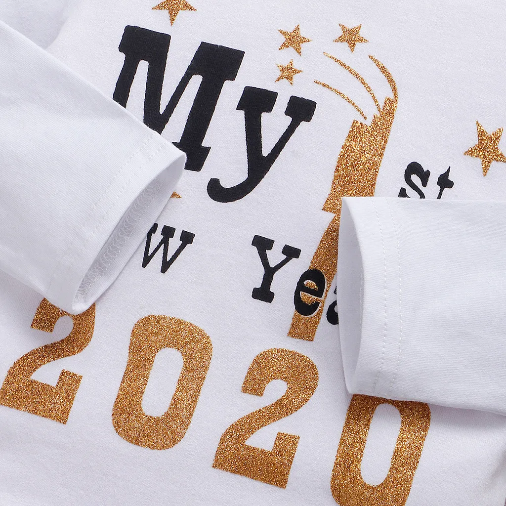 2021 мой первый новый год Детская одежда для новорожденных Одежда маленьких