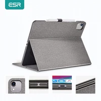 esr case for ipad pro 2020 11 12 9 inch 2nd4th generation oxford cloth back fold stand auto sleepwake up smart cover case