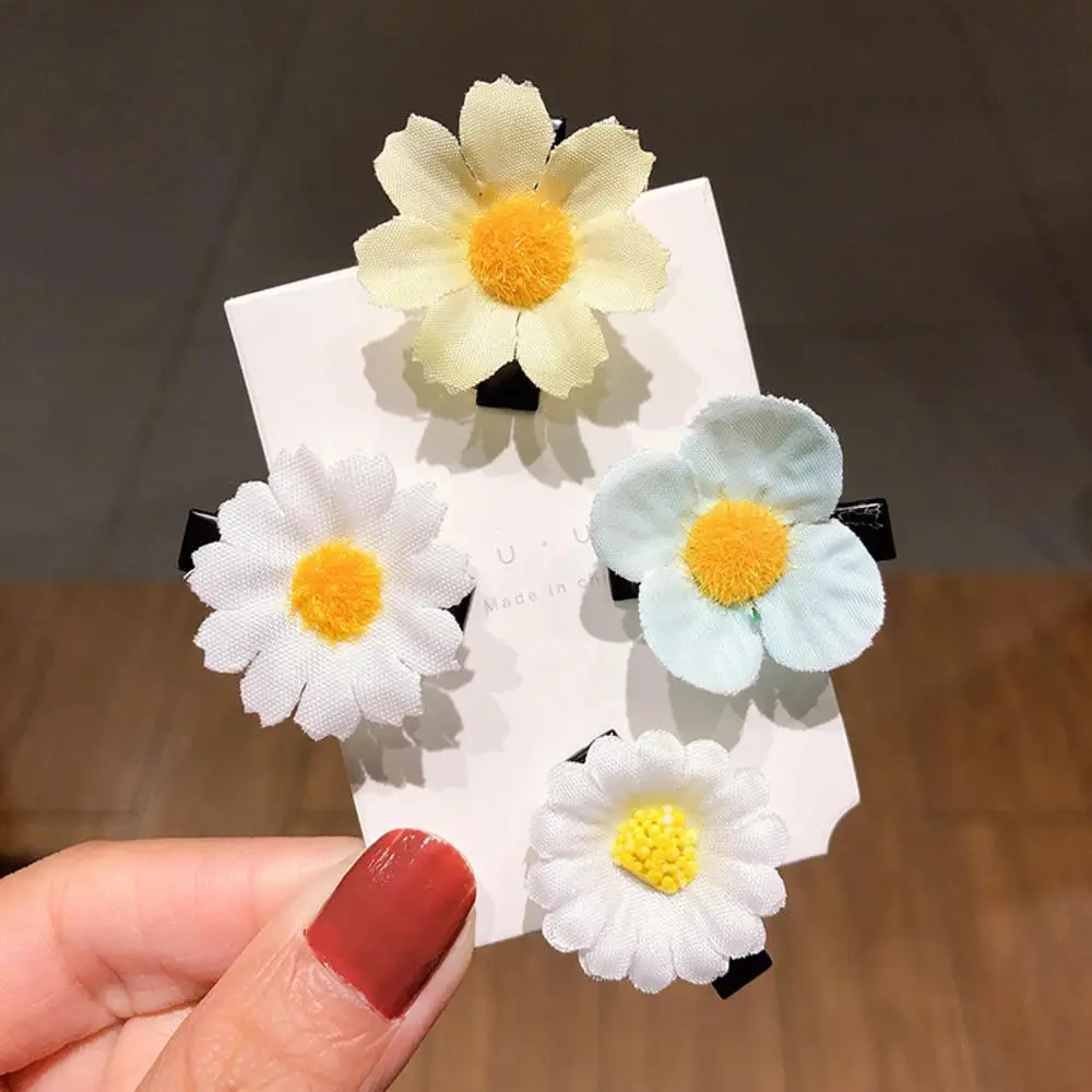 4 шт./компл. Новые простые заколки для волос в Корейском стиле с милыми маленькими