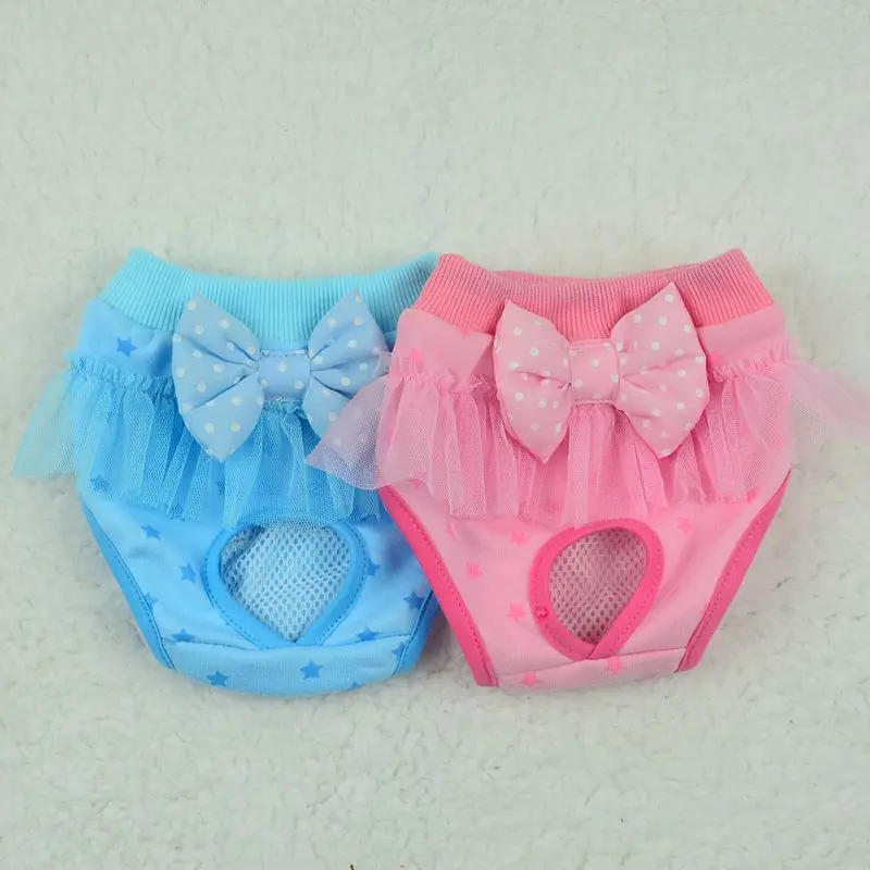 

Pet Sanitary Physiological Pants Dog Diaper Washable Female Dog Shorts Panties Menstruation Underwear Pet Briefs For Female Dogs