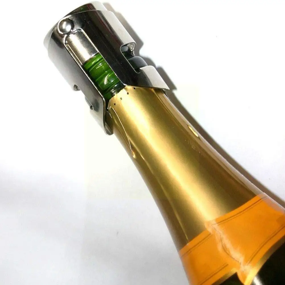 

Steel Beer Bottle Opener Vacuum Sealed Sparkling Champagne Wine Bottle Saver Stopper Cap Bottle Opener for Bar Tool L1F7