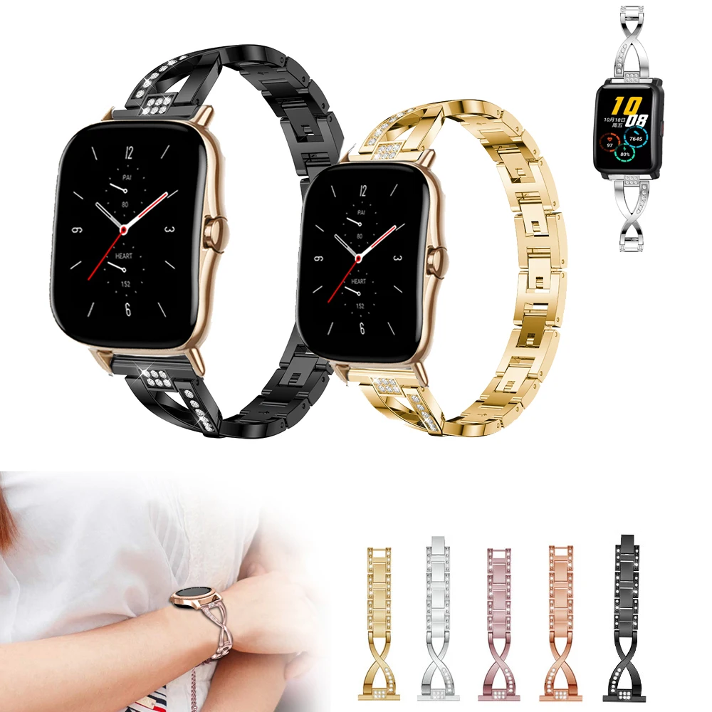 

Stainless Steel band for Xiaomi Huami Amazfit Bip S/GTR 42mm/GTS 2 Watchband Strap 20mm Bracelet Correa for HuaWei Honor ES