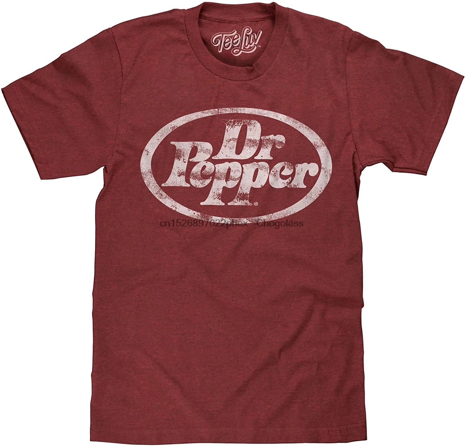 

Tee Luv Dr Pepper Licensed Graphic T-Shirt - Distressed Dr Pepper Logo Shirt