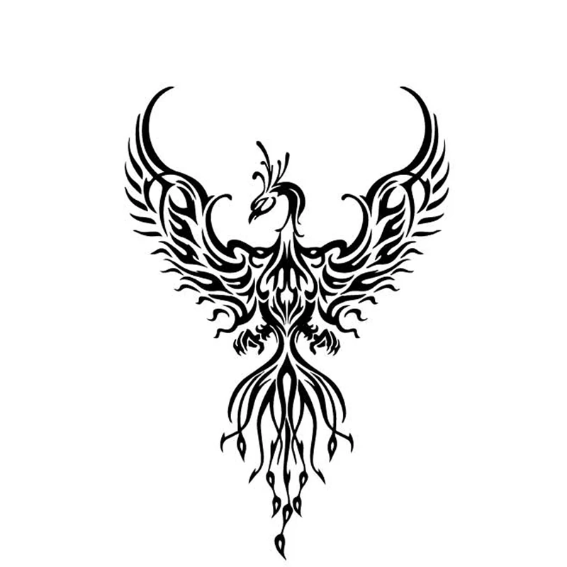

LLY-1678 Phoenix Creative Pattern Car Decals PVC Fashion Auto Body Window Decoration Waterproof Stickers Can Be Customized Color