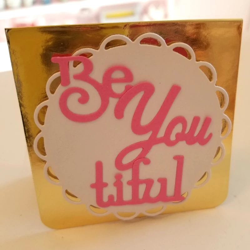 Dolce Vita Be You Tiful металлические режущие штампы чайные слова Скрапбукинг для DIY