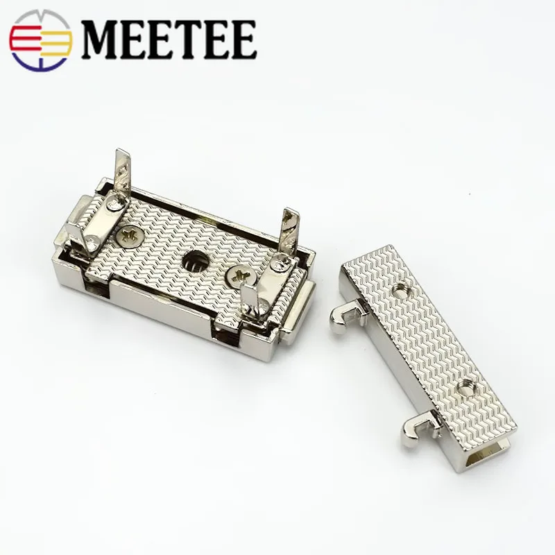 2/4 шт Meetee прямоугольные металлические нажимные замки женская сумка пружинный