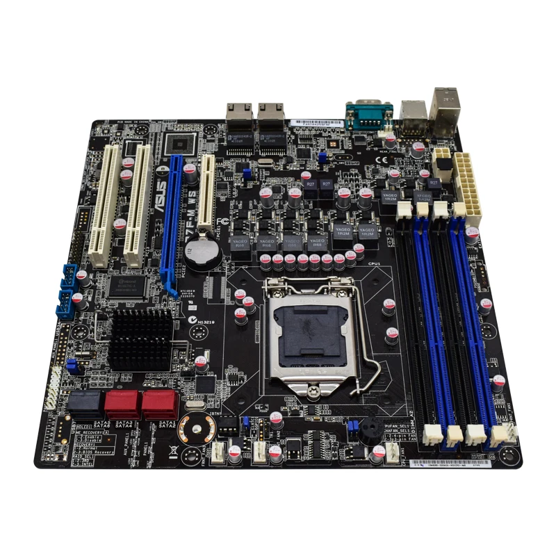 Рабочая станция ASUS P7F M WS 1156 pin поддерживает чип i5 i7 X3420 оригинальная десктопная