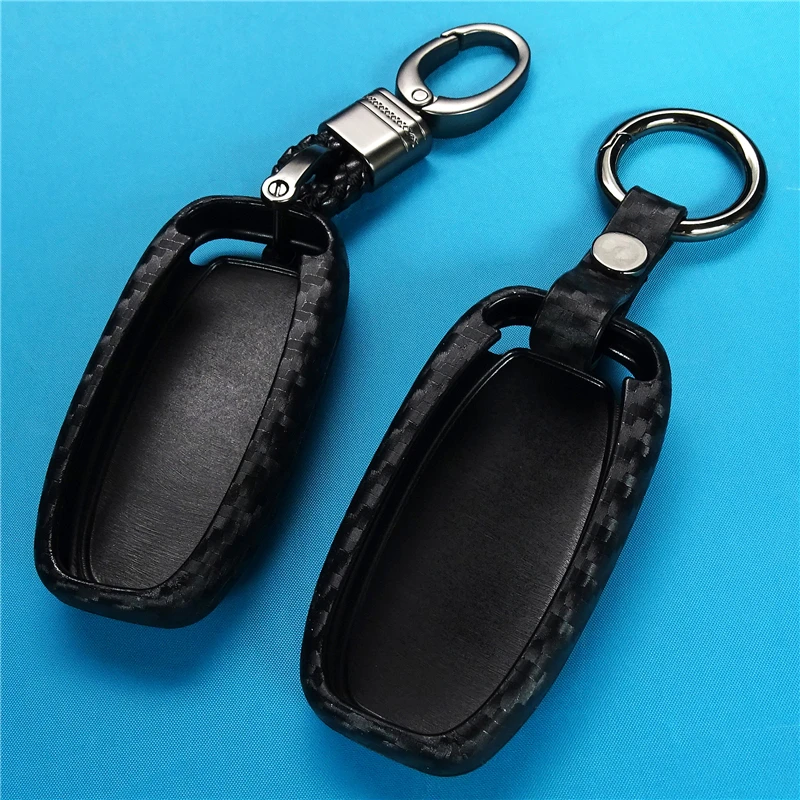 

Car Key Case Cover Carbon Fiber For Audi A3 A4 A4L B5 B6 B7 B8 B9 A5 A6 A6L C5 C6 Q5 Q7 S5 S7 Car key Shell Protecor Car styling