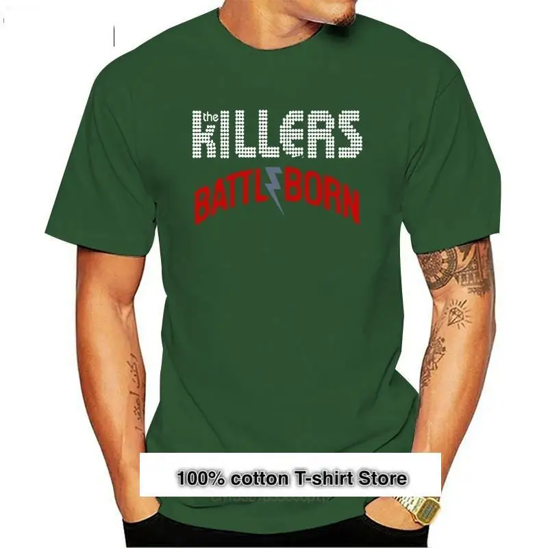 

Camiseta de The Killers Battleborn Metal Rock para hombre, color negro, talla S a 3XL