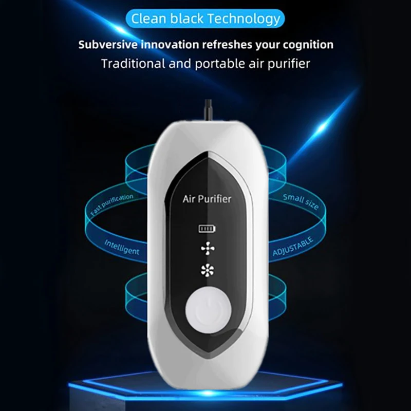 

Air Purifier Portable, Personal Necklace USB Rechargeable Air Cleaner, Mini Ionic Purifier Wearable for Home Car Ran