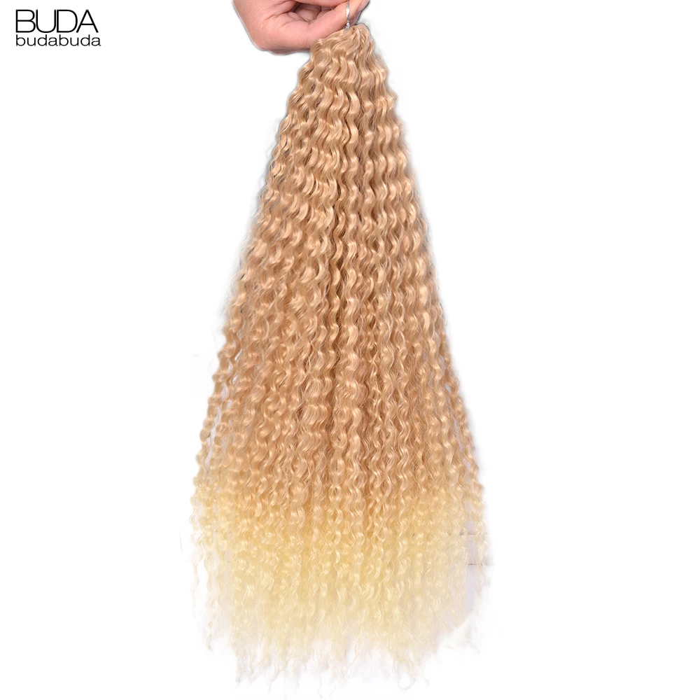 

Marley Hair Afro Curls Yaki Kinky Curly Braids Synthetic Hair Ombre Blonde Crochet Braiding Hair Extensions For Women Budabuda