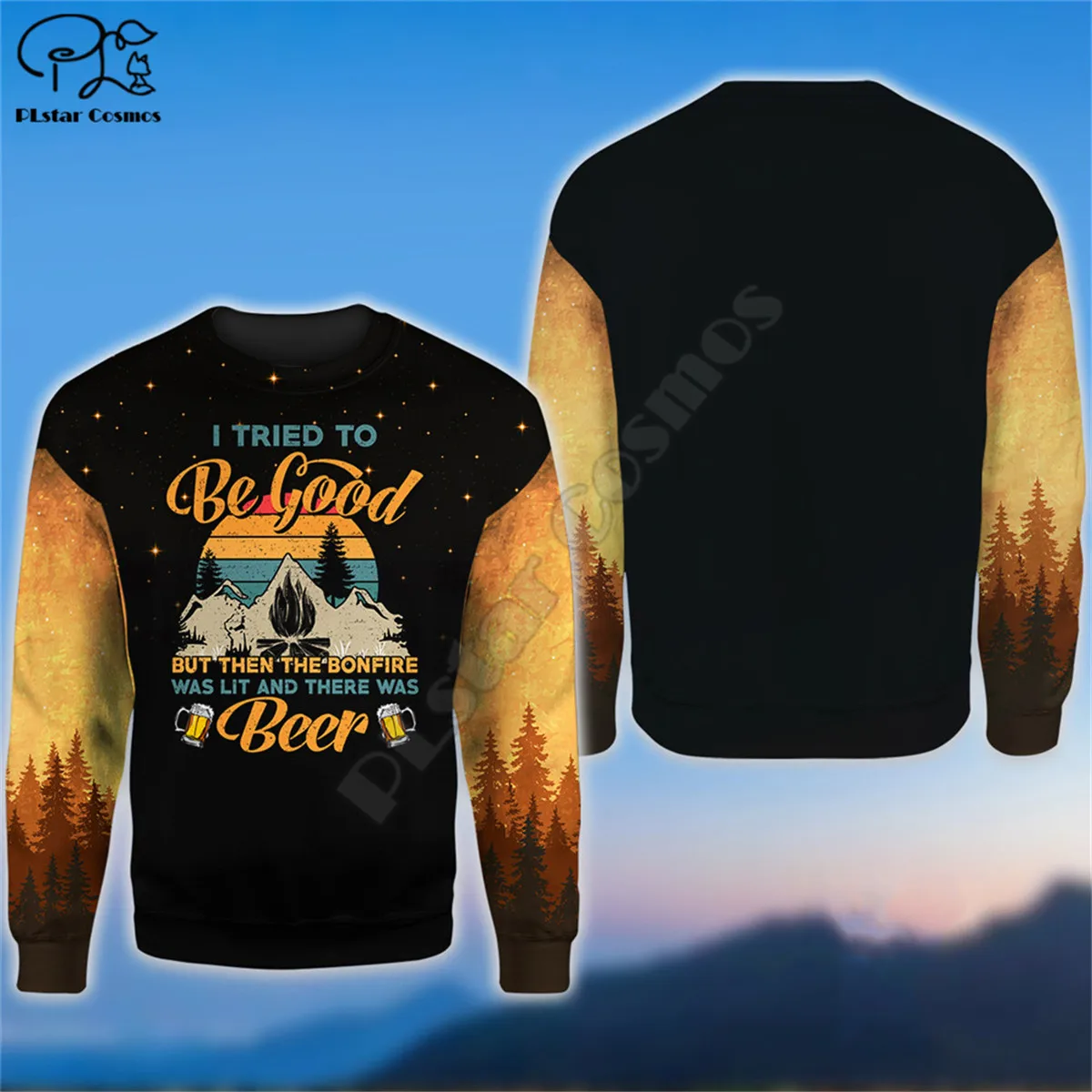 

3D printed Beer Campfire Tent Hoodie Sweatshirt Hoodies Sweatshirt Hoodie Harajuku Autumn Streetwear women men Casual Tracksuit