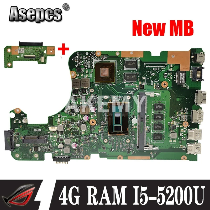 Материнская плата Akemy X555LD 4G/I5-5200U/AS GT920M/2G REV3.6 для For Asus X555LJ X555LB X555LF X555L VM590L