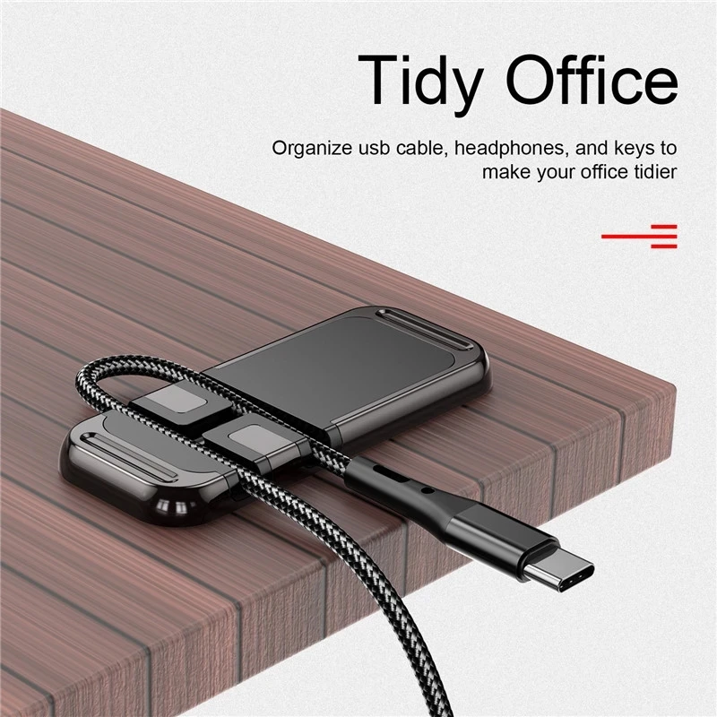 USLION Car Mount Magnet Phone Holder For iPhone 12 11 Pro Xiaomi Wire Clip Dashboard Magnetic Bracket Strip Shape GPS Car Stand