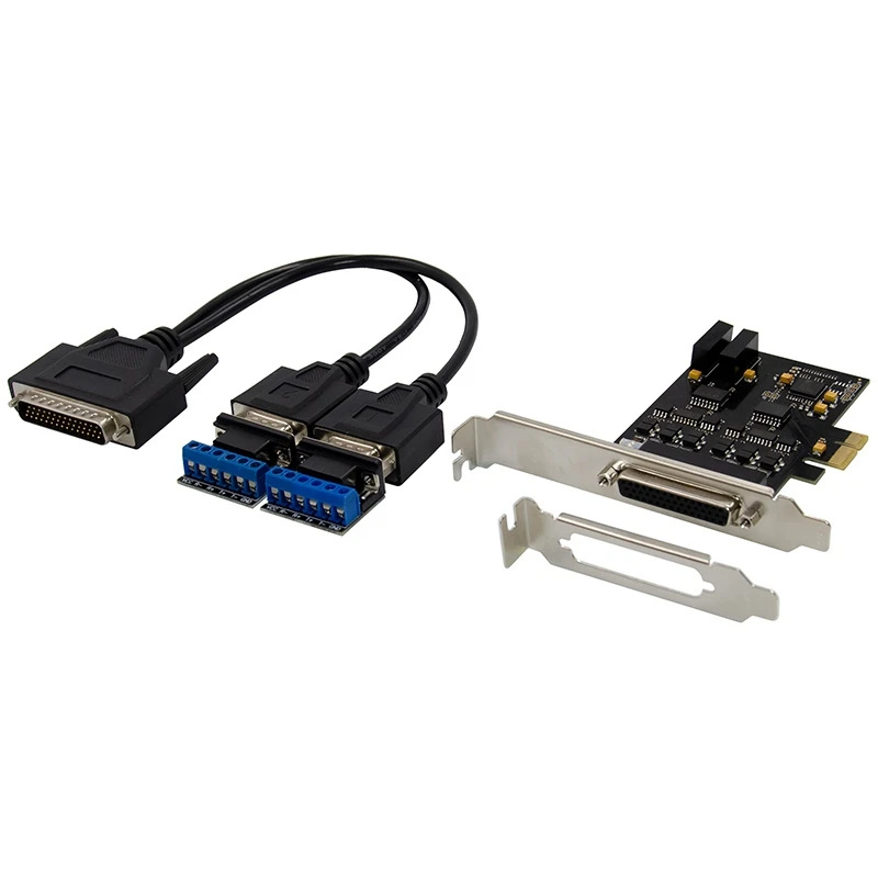 OPQ-PCIE 2S RS485/RS422 Плата расширения с двойным портом для DB9 Серийный RS232 PCI Express адаптер