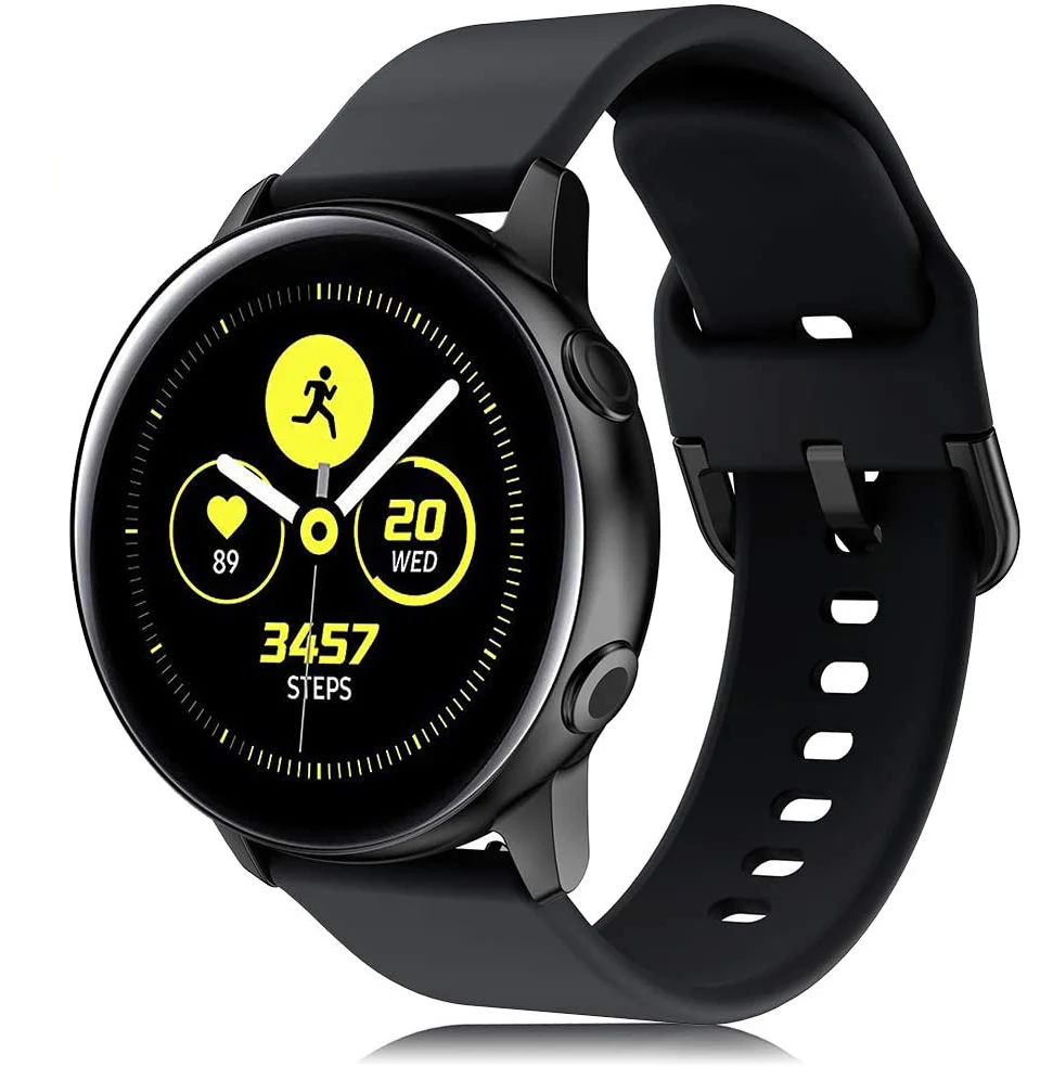 Silicone Strap For Samsung Galaxy watch 5/4 44mm 40mm/5 pro 45mm/Classic 46mm 42/Active 2 20/22mm Bracelet huawei gt 2/3pro band