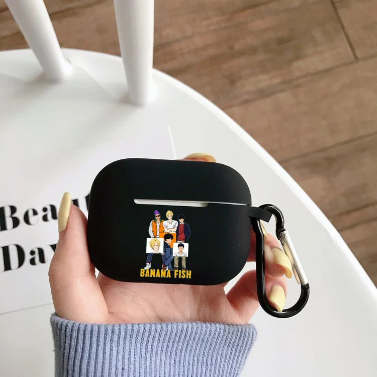 

anime Banana Fish Silicone Case For Airpods Pro Case Wireless Bluetooth apple airpods pro Case Cover Earphone Case