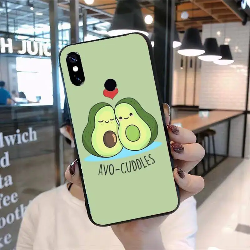 

Cartoon Cute Avocado Phone Case For Xiaomi Redmi 7 8 9t 9se k20 mi8 max3 lite 9 note 9s 10 pro
