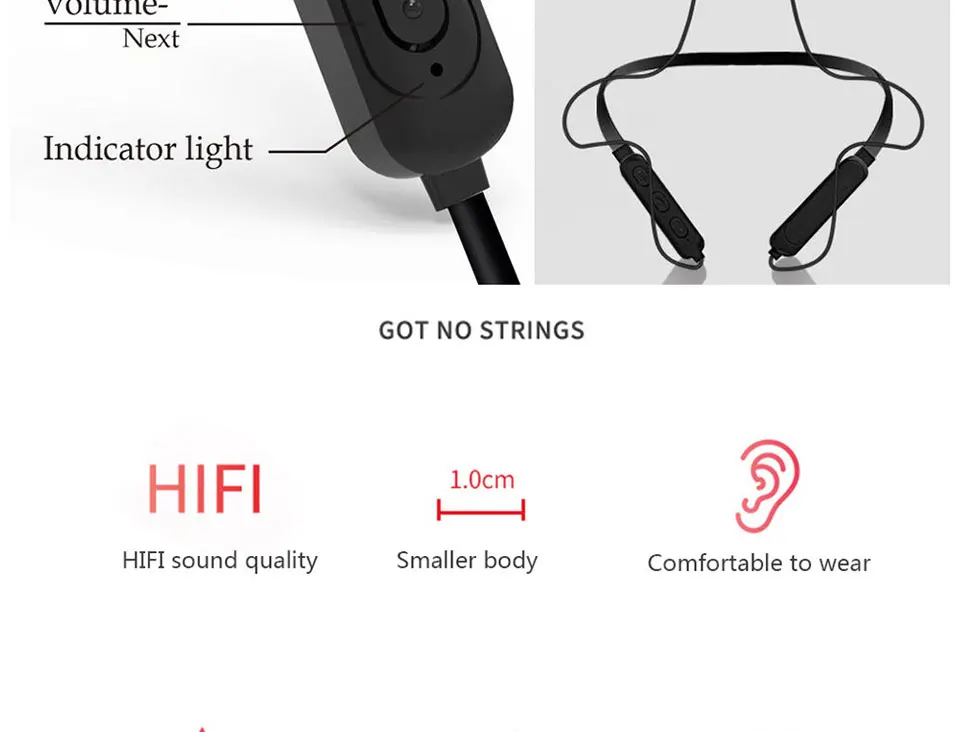 MEUYAG беспроводные Bluetooth наушники, стерео шумоподавление, Спортивная гарнитура с микрофоном, игровые наушники с Ушными крючками для iPhone
