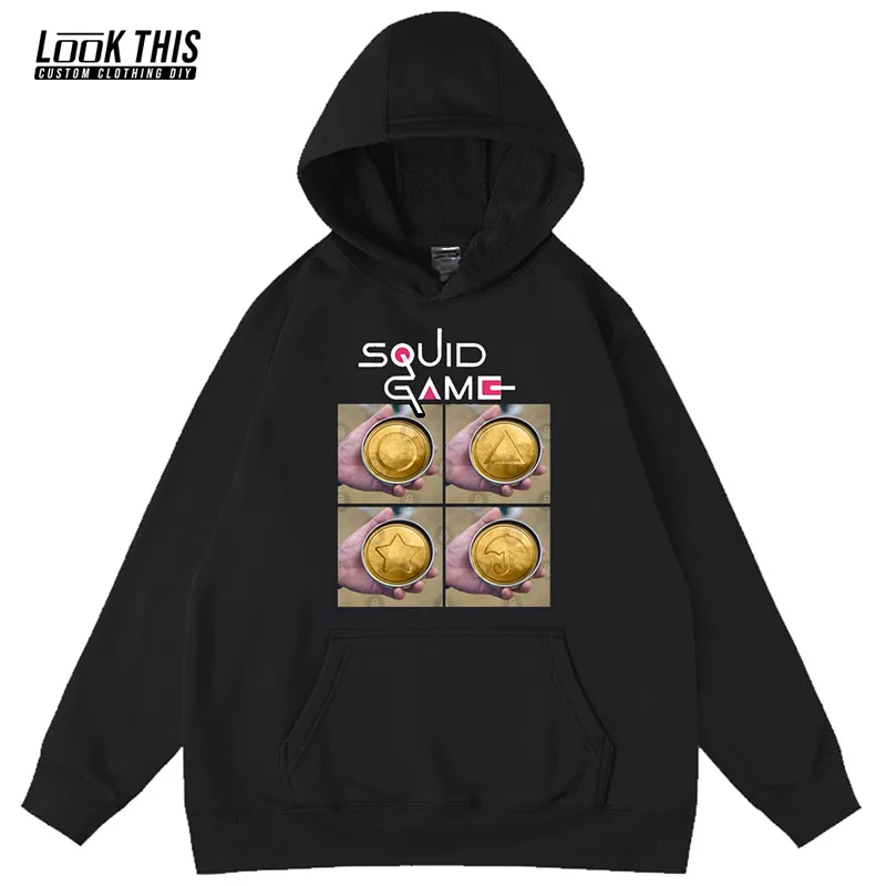 

Squid Game Korea TV Series with the Same Sugar Pie Cartoon Men Oversized Hoodie Men Hoodies Harajuku Pullovers Unisex Sweatshirt