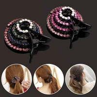 1pc rhinestone women hairclip fashion toothed hairpins exquisite hair ornament headwear hair style tool