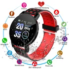 Мужские и женские Смарт-часы 119S с тонометром водонепроницаемые спортивные круглые Смарт-часы фитнес-трекер для Android IOS