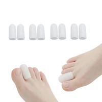 8pcs4pairs pedicure finger protector 41 5cm tube foot corns remover blisters bunion pain relief hallux valgus toe separator